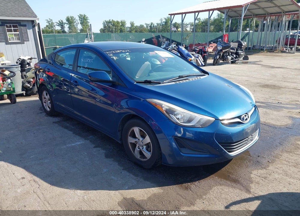 2014 HYUNDAI ELANTRA SE VIN: KMHDH4AE9EU206876