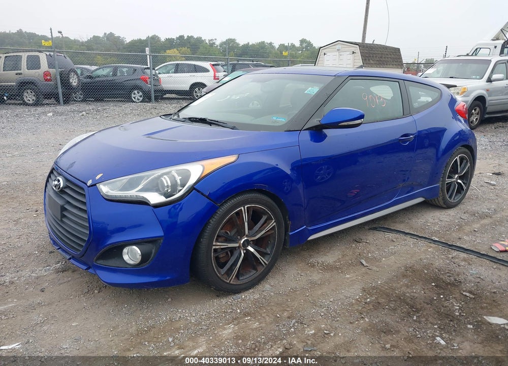 2013 HYUNDAI VELOSTER TURBO W/BLACK VIN: KMHTC6AE2DU096256