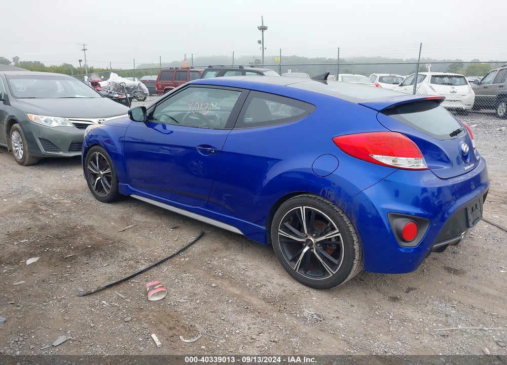 2013 HYUNDAI VELOSTER TURBO W/BLACK VIN: KMHTC6AE2DU096256