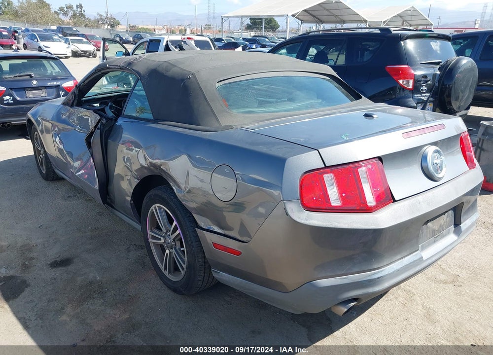 2011 FORD MUSTANG V6 PREMIUM VIN: 1ZVBP8EM8B5161519