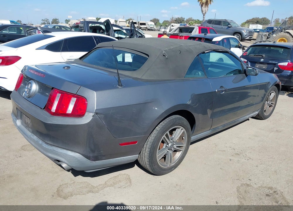 2011 FORD MUSTANG V6 PREMIUM VIN: 1ZVBP8EM8B5161519