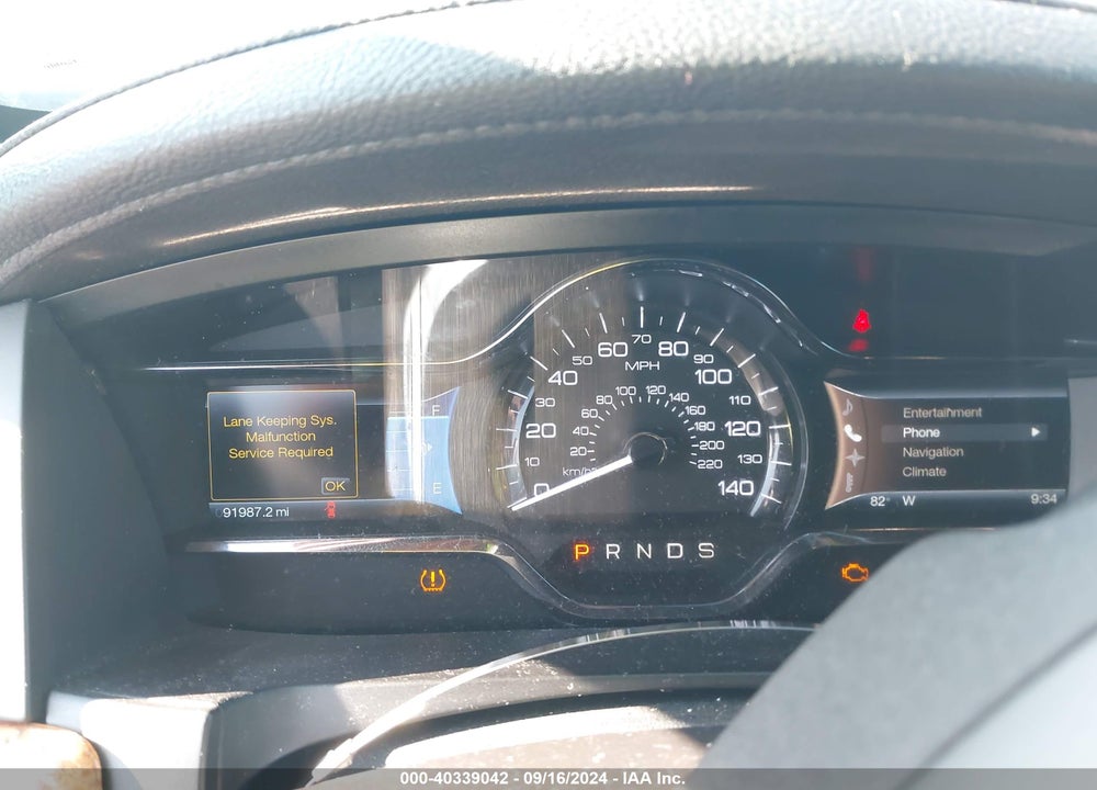 2013 LINCOLN MKS ECOBOOST VIN: 1LNHL9FT5DG616690