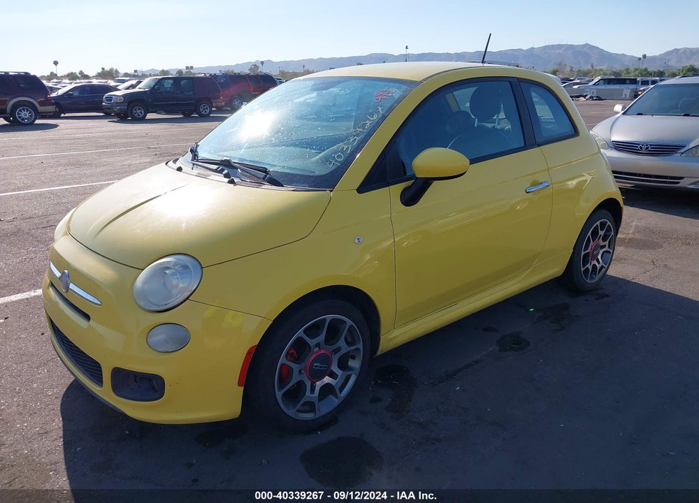 2012 FIAT 500 SPORT VIN: 3C3CFFBR2CT171578