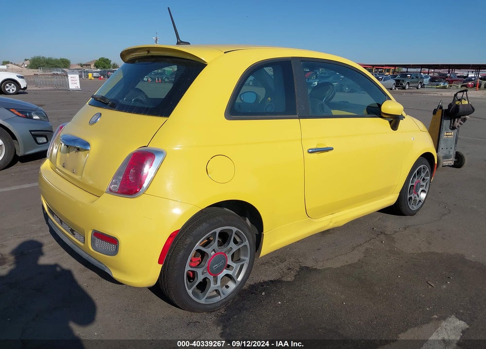 2012 FIAT 500 SPORT VIN: 3C3CFFBR2CT171578