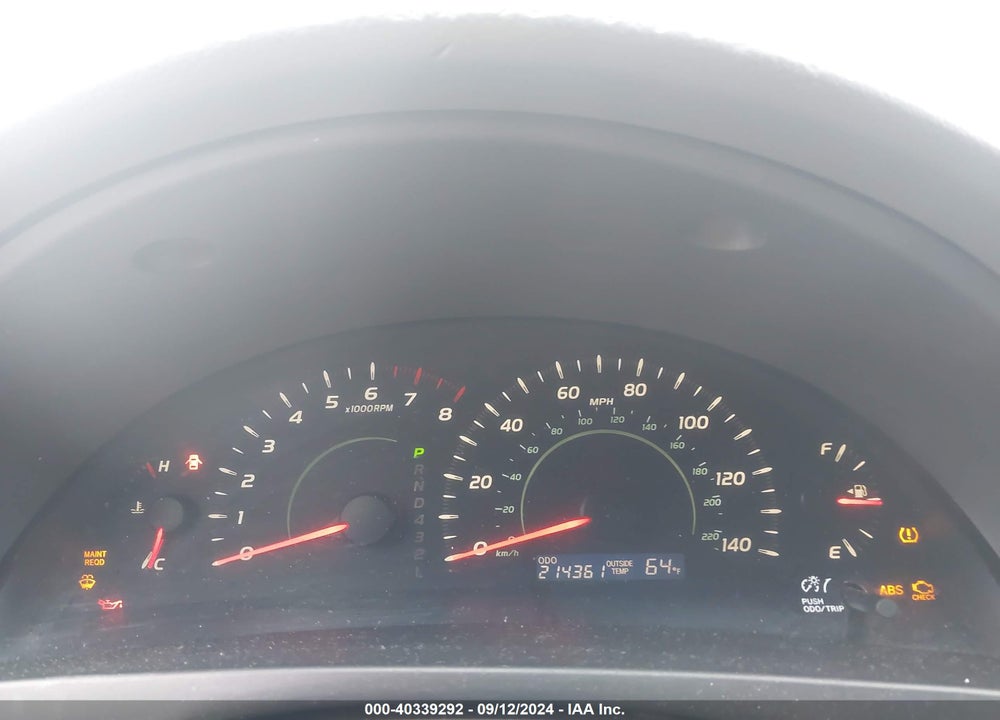 2009 TOYOTA CAMRY LE VIN: 4T1BE46K99U336001