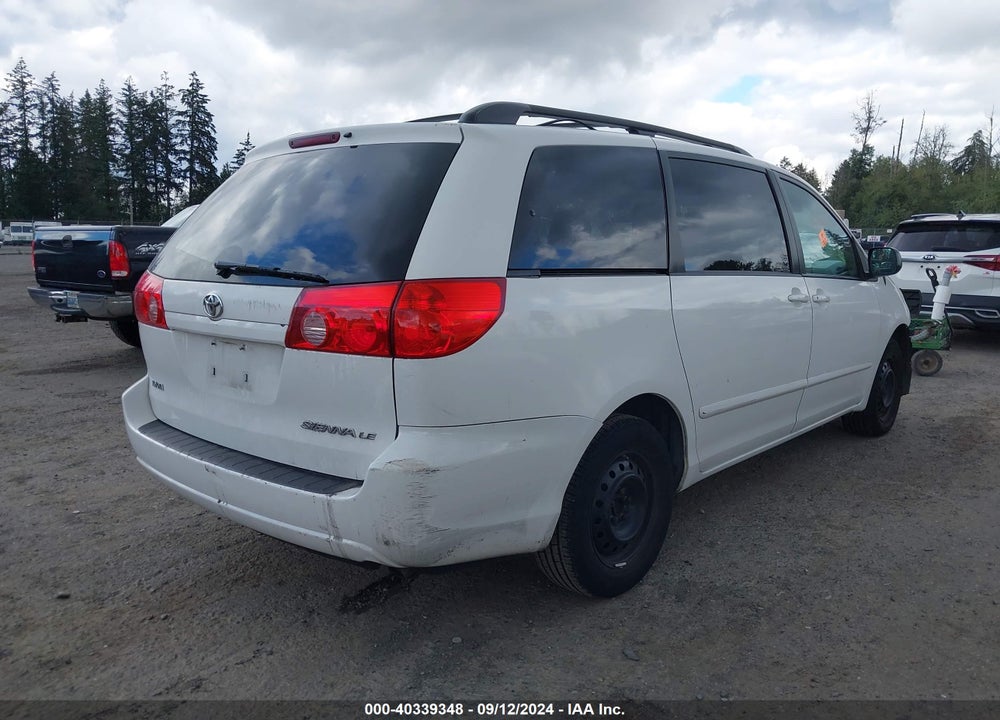 2009 TOYOTA SIENNA LE VIN: 5TDZK23C89S287214