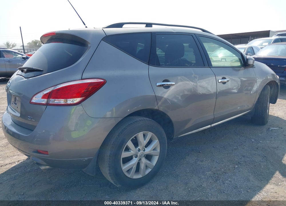 2012 NISSAN MURANO SL VIN: JN8AZ1MU8CW117375