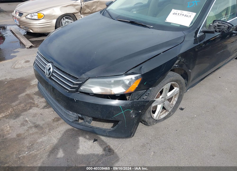 2012 VOLKSWAGEN PASSAT 2.5L SE VIN: 1VWBH7A39CC057476