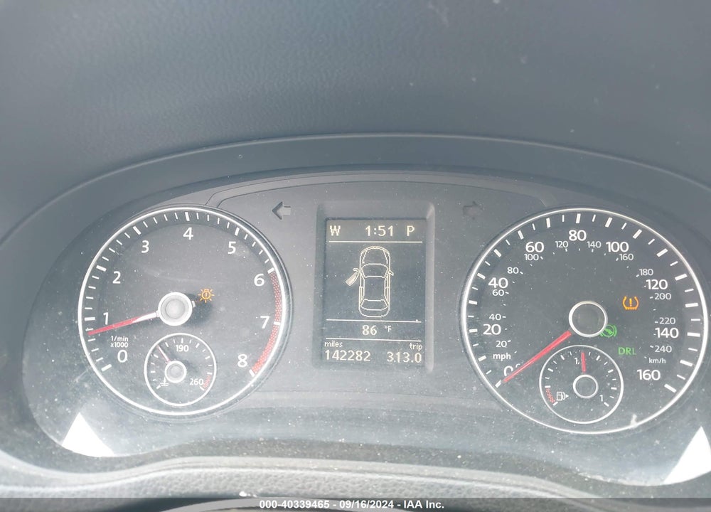 2012 VOLKSWAGEN PASSAT 2.5L SE VIN: 1VWBH7A39CC057476