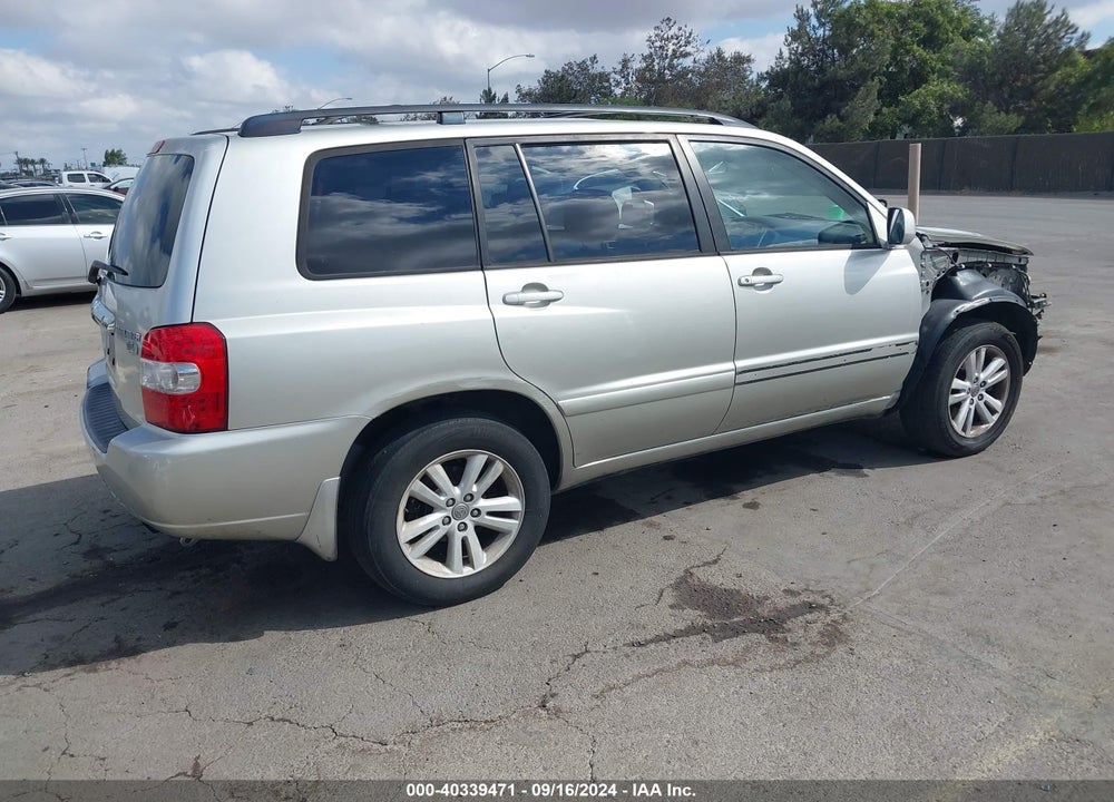 2006 TOYOTA HIGHLANDER HYBRID V6 VIN: JTEDW21AX60014236
