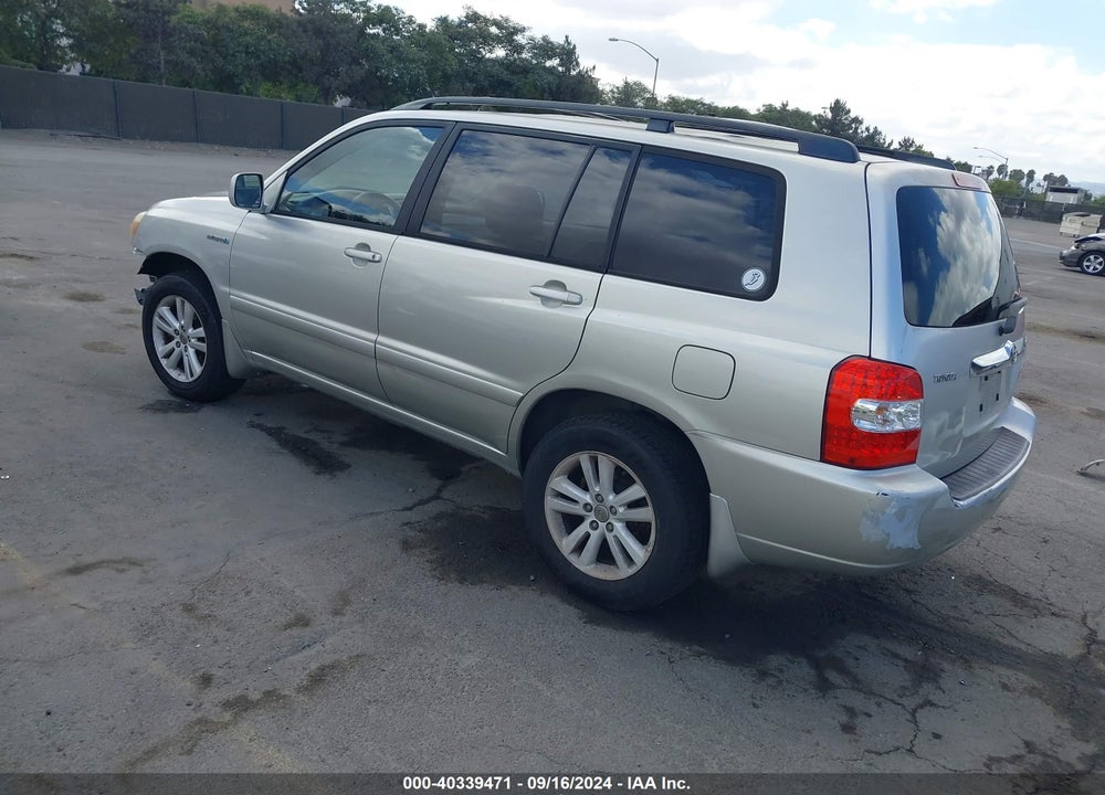 2006 TOYOTA HIGHLANDER HYBRID V6 VIN: JTEDW21AX60014236