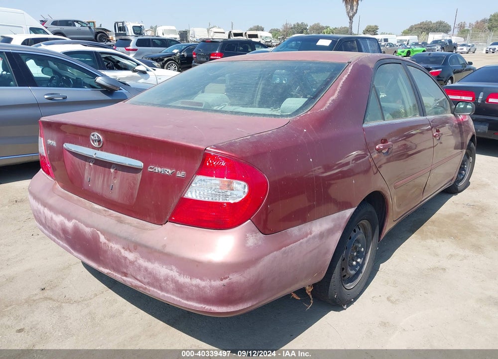 2004 TOYOTA CAMRY LE VIN: 4T1BE32K84U265432