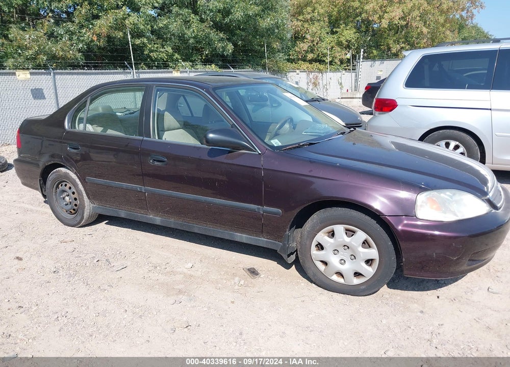 2000 HONDA CIVIC LX VIN: 1HGEJ6670YL030329