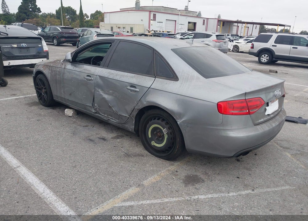 2009 AUDI A4 2.0T PREMIUM VIN: WAULF78K29N057372