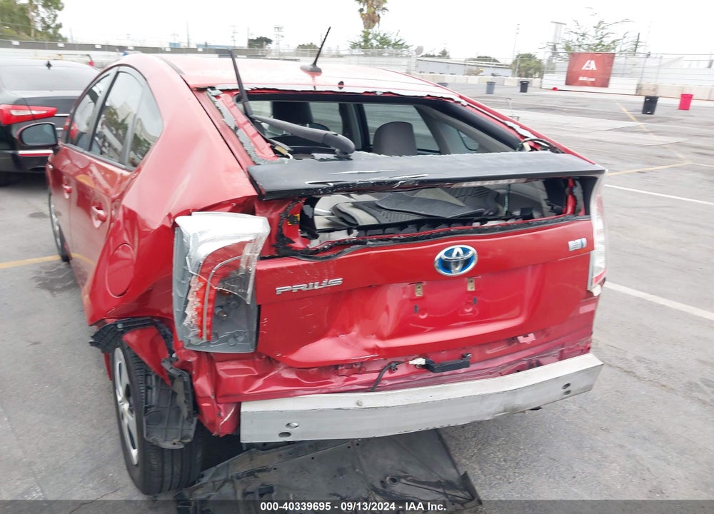 2012 TOYOTA PRIUS THREE VIN: JTDKN3DU7C5424209