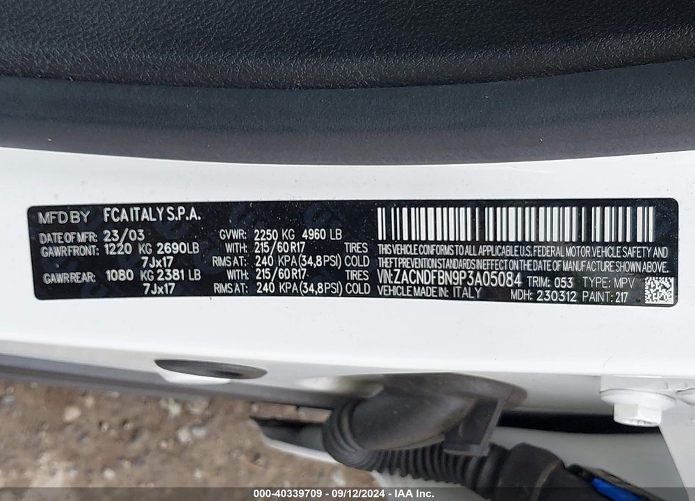 2023 DODGE HORNET GT PLUS AWD VIN: ZACNDFBN9P3A05084