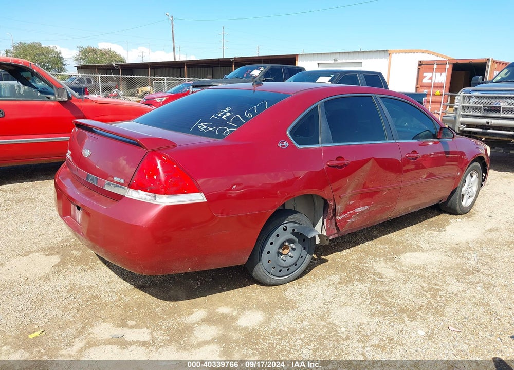 2008 CHEVROLET IMPALA LT VIN: 2G1WT58K681217677