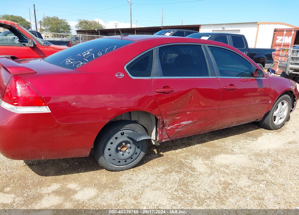 2008 CHEVROLET IMPALA LT VIN: 2G1WT58K681217677