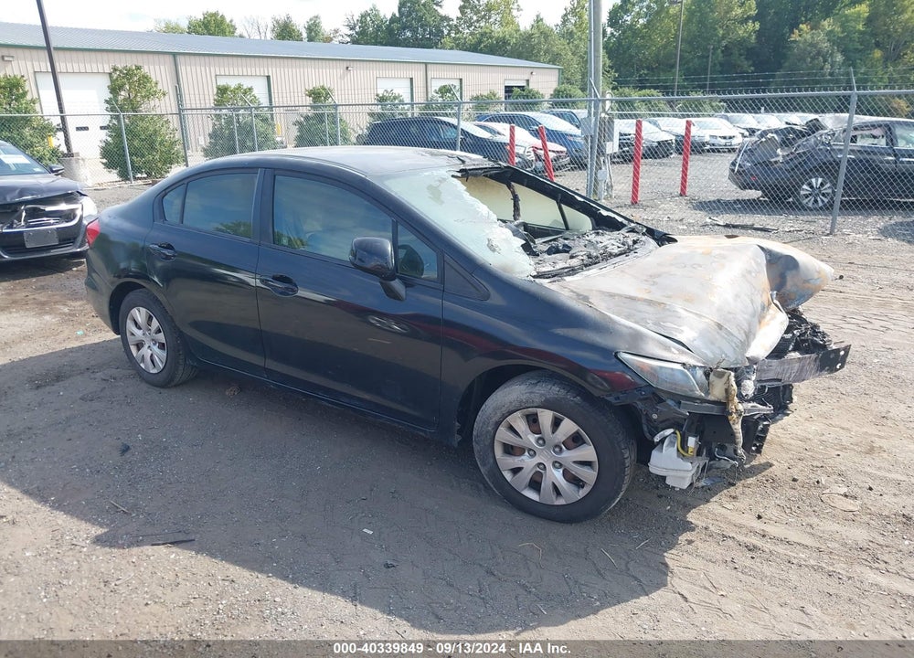 2012 HONDA CIVIC LX VIN: 2HGFB2F55CH519274