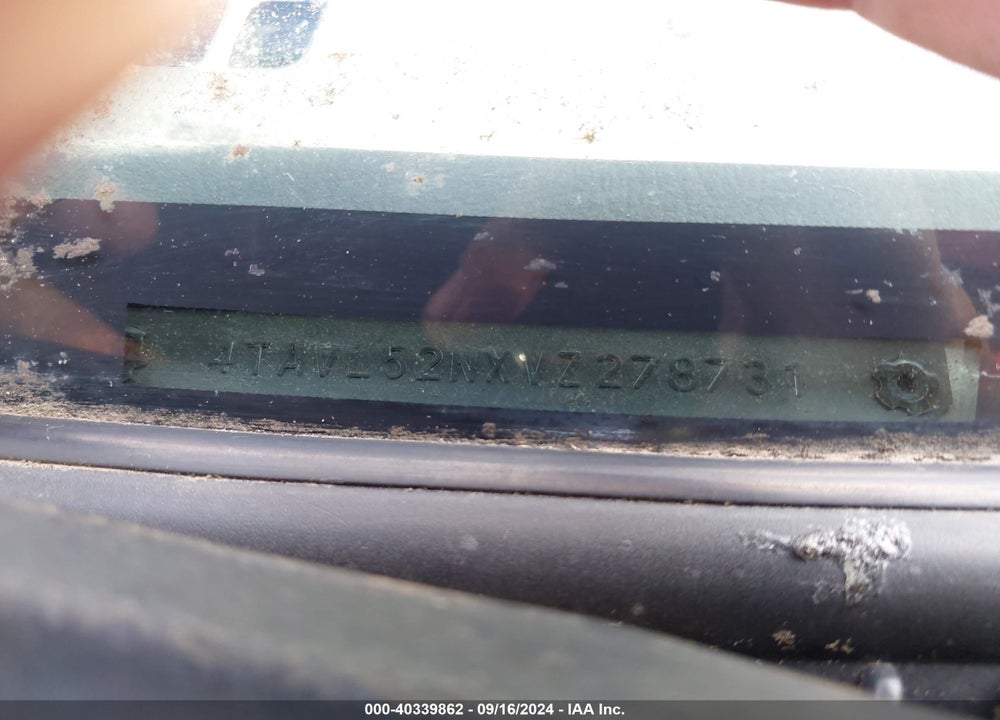 1997 TOYOTA TACOMA VIN: 4TAVL52NXVZ278731