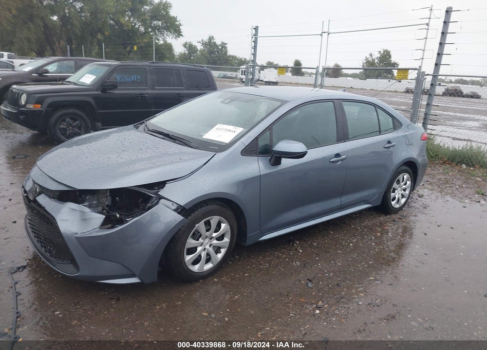 2022 TOYOTA COROLLA LE VIN: 5YFEPMAE3NP329386