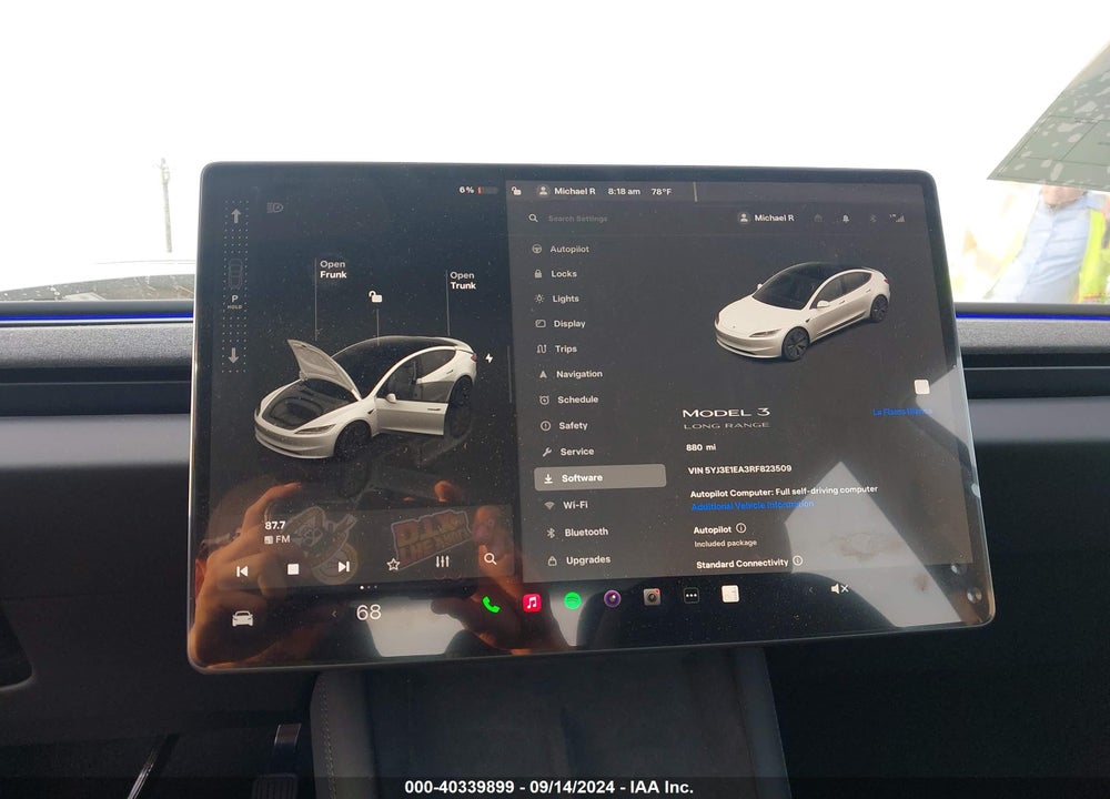 2024 TESLA MODEL 3 REAR-WHEEL DRIVE VIN: 5YJ3E1EA3RF823509