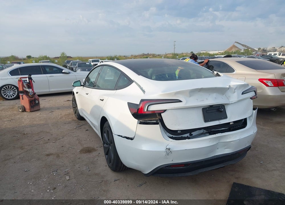 2024 TESLA MODEL 3 REAR-WHEEL DRIVE VIN: 5YJ3E1EA3RF823509