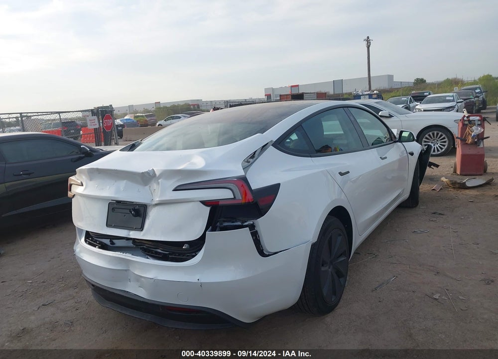 2024 TESLA MODEL 3 REAR-WHEEL DRIVE VIN: 5YJ3E1EA3RF823509