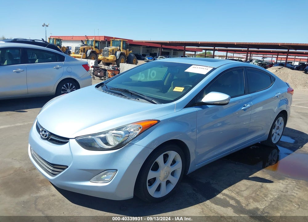 2012 HYUNDAI ELANTRA LIMITED (ULSAN PLANT) VIN: KMHDH4AE2CU256645