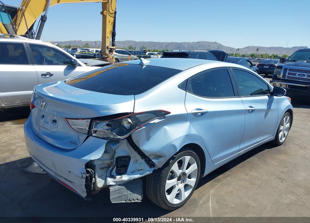 2012 HYUNDAI ELANTRA LIMITED (ULSAN PLANT) VIN: KMHDH4AE2CU256645