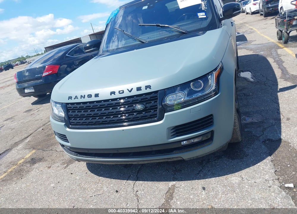 2017 LAND ROVER RANGE ROVER 3.0L V6 TURBOCHARGED DIESEL HSE TD6 VIN: SALGS2FK8HA328763