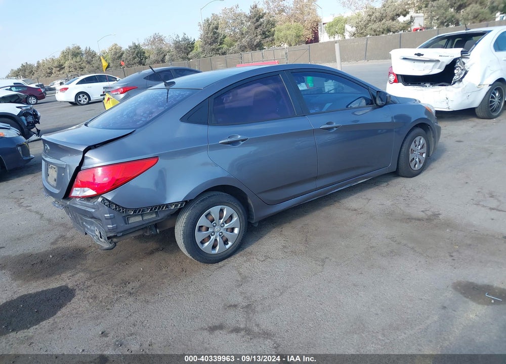 2016 HYUNDAI ACCENT SE VIN: KMHCT4AE1GU951375