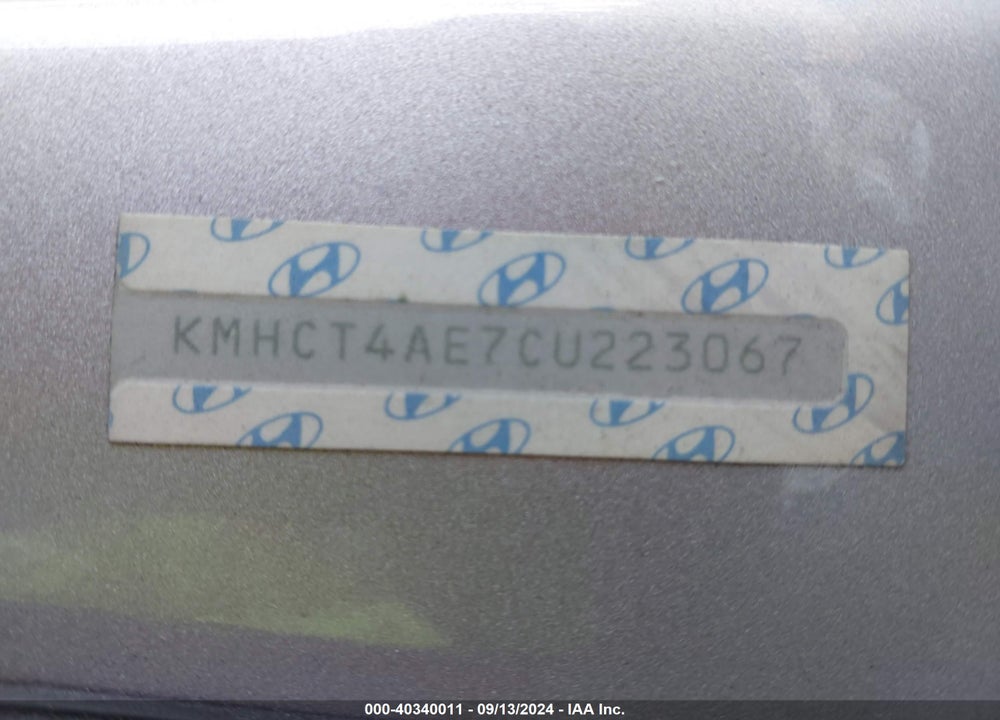 2012 HYUNDAI ACCENT GLS VIN: KMHCT4AE7CU223067