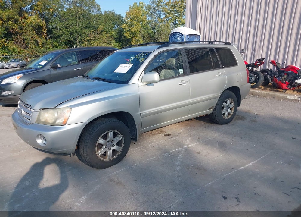 2003 TOYOTA HIGHLANDER V6 VIN: JTEHF21AX30156714