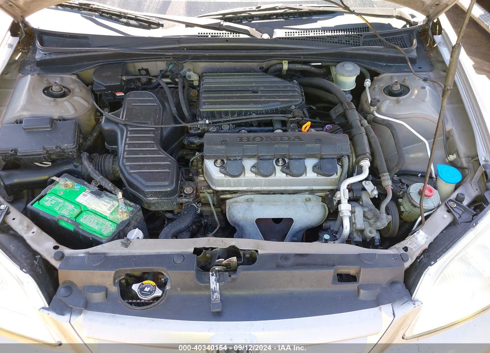 2002 HONDA CIVIC LX VIN: 2HGES16552H595016