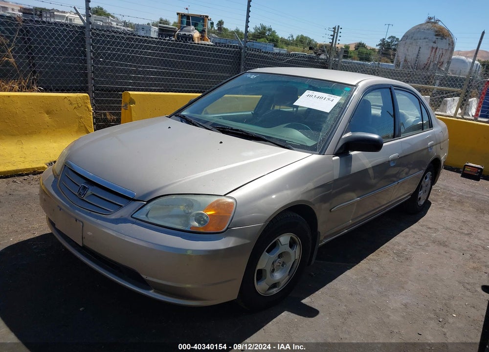 2002 HONDA CIVIC LX VIN: 2HGES16552H595016