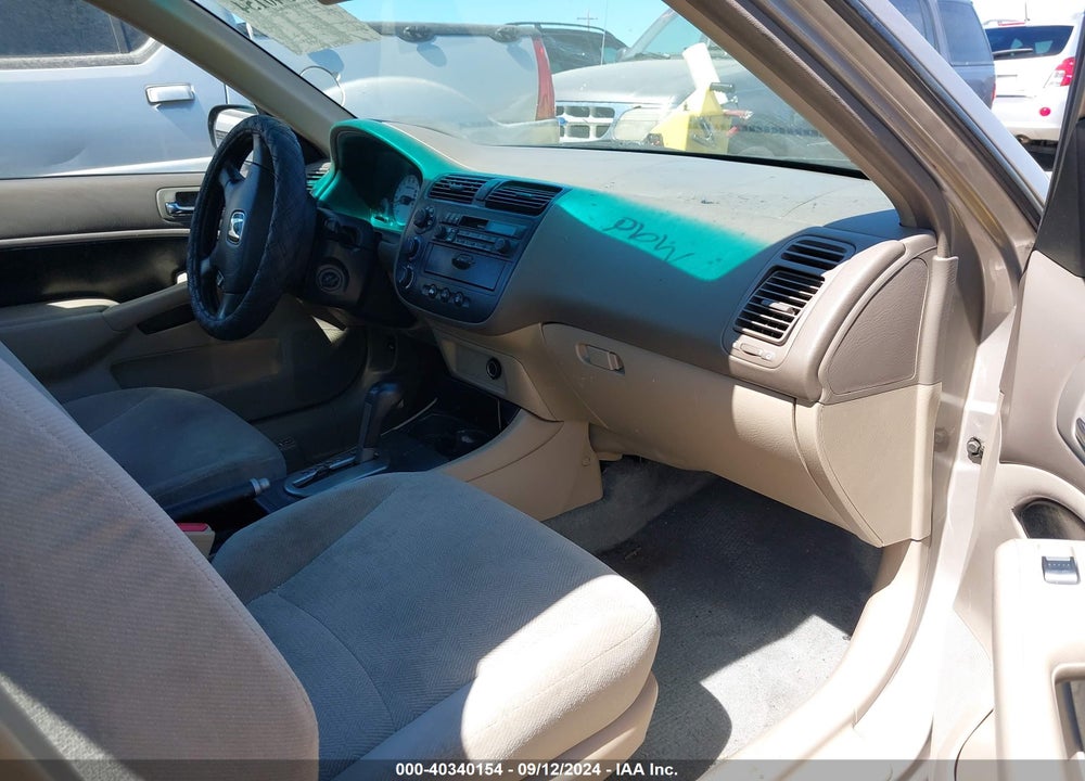 2002 HONDA CIVIC LX VIN: 2HGES16552H595016