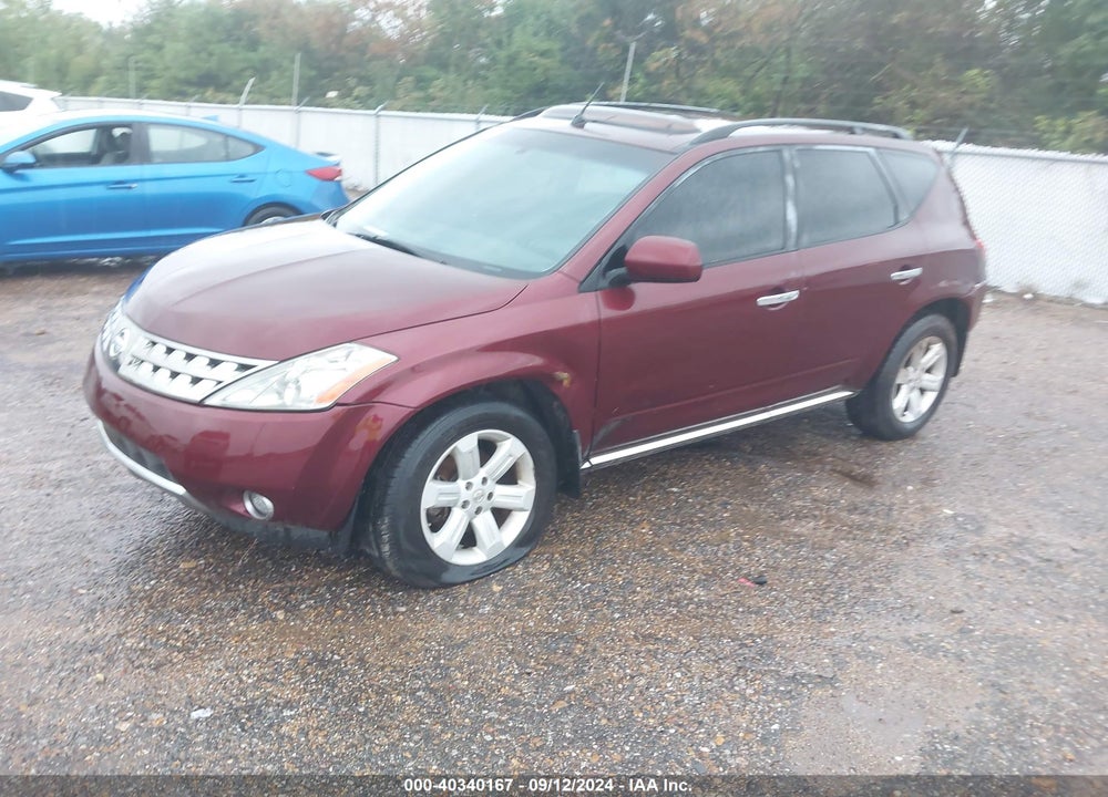 2007 NISSAN MURANO SL VIN: JN8AZ08T67W516982