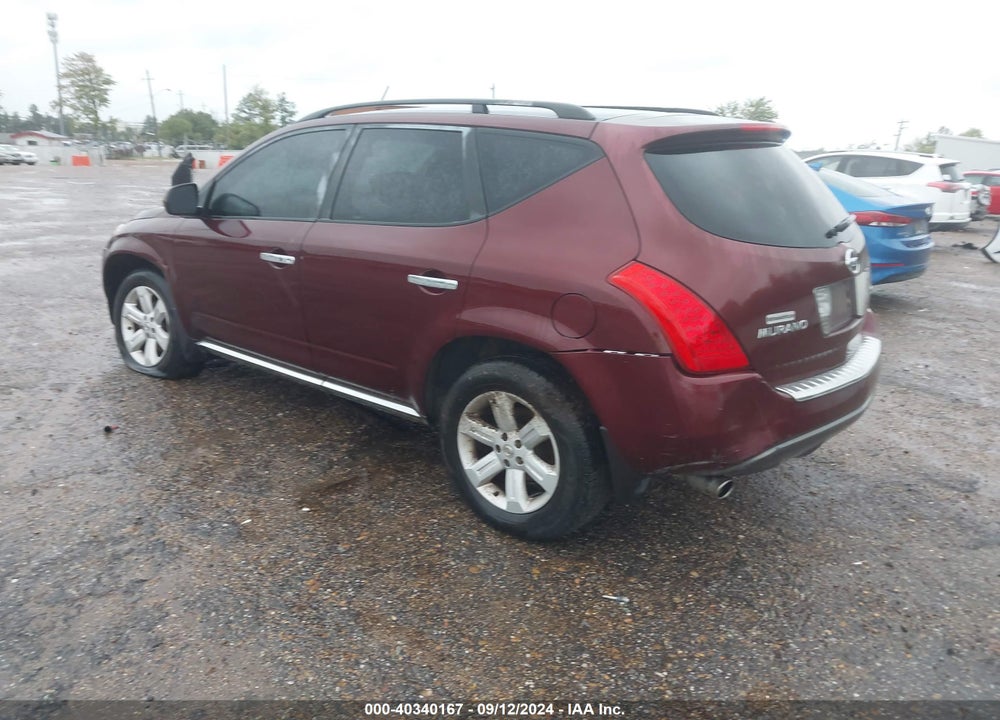 2007 NISSAN MURANO SL VIN: JN8AZ08T67W516982