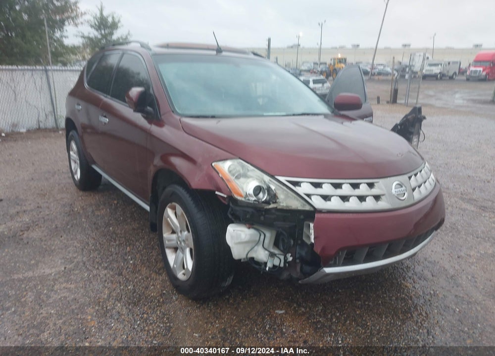 2007 NISSAN MURANO SL VIN: JN8AZ08T67W516982