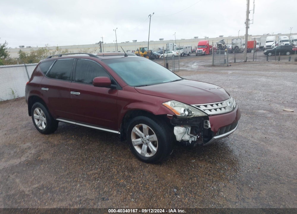 2007 NISSAN MURANO SL VIN: JN8AZ08T67W516982