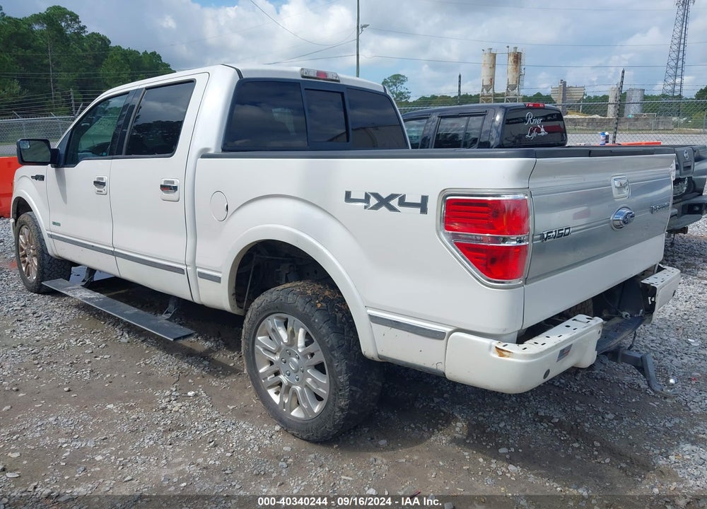 2012 FORD F-150 PLATINUM VIN: 1FTFW1ET6CFA04122
