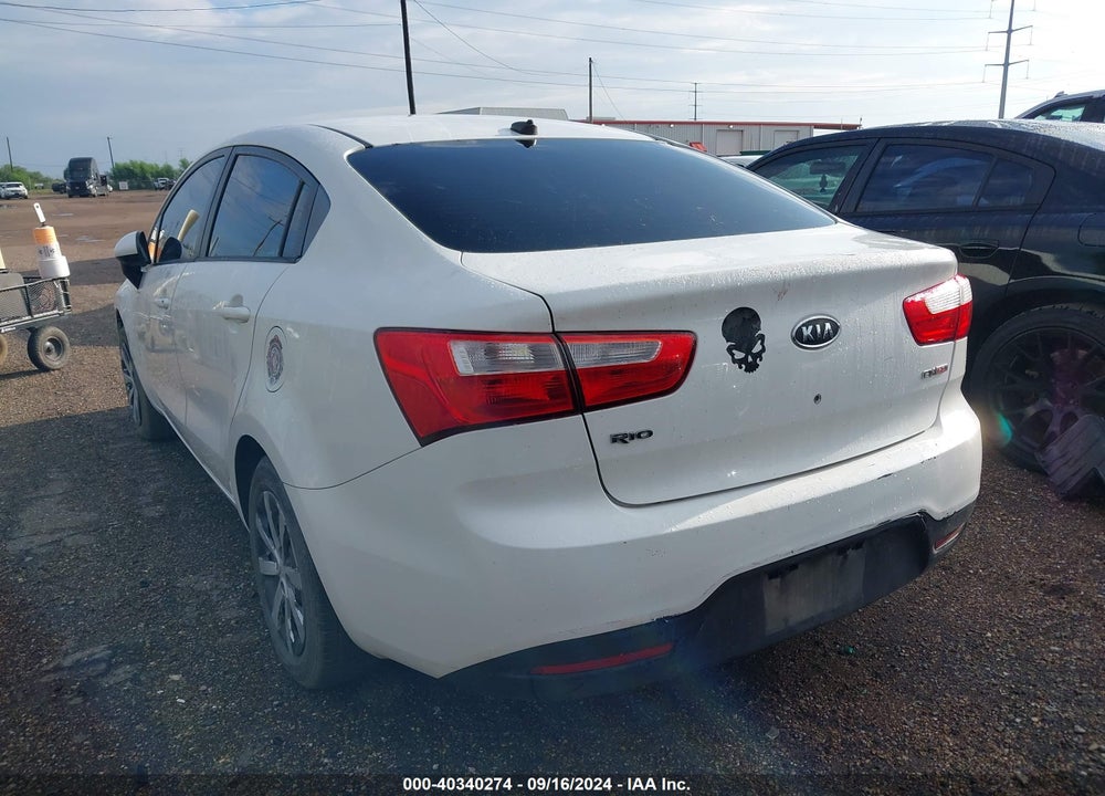 2012 KIA RIO EX VIN: KNADN4A37C6068071