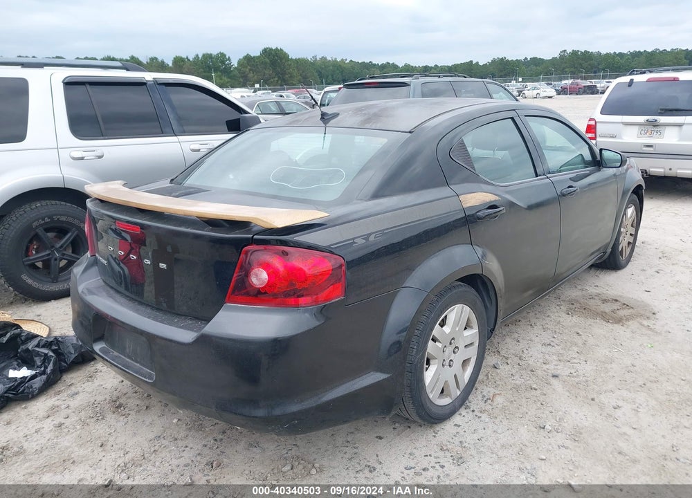 2014 DODGE AVENGER VIN: 1C3CDZAB6EN116517