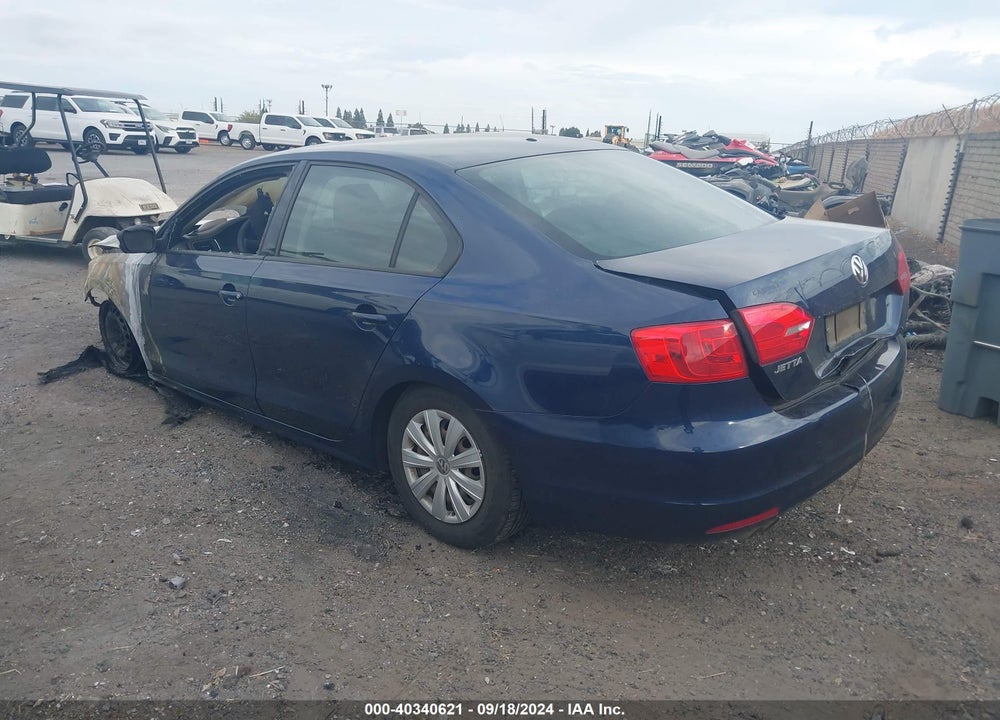 2013 VOLKSWAGEN JETTA 2.0L S VIN: 3VW2K7AJXDM207255