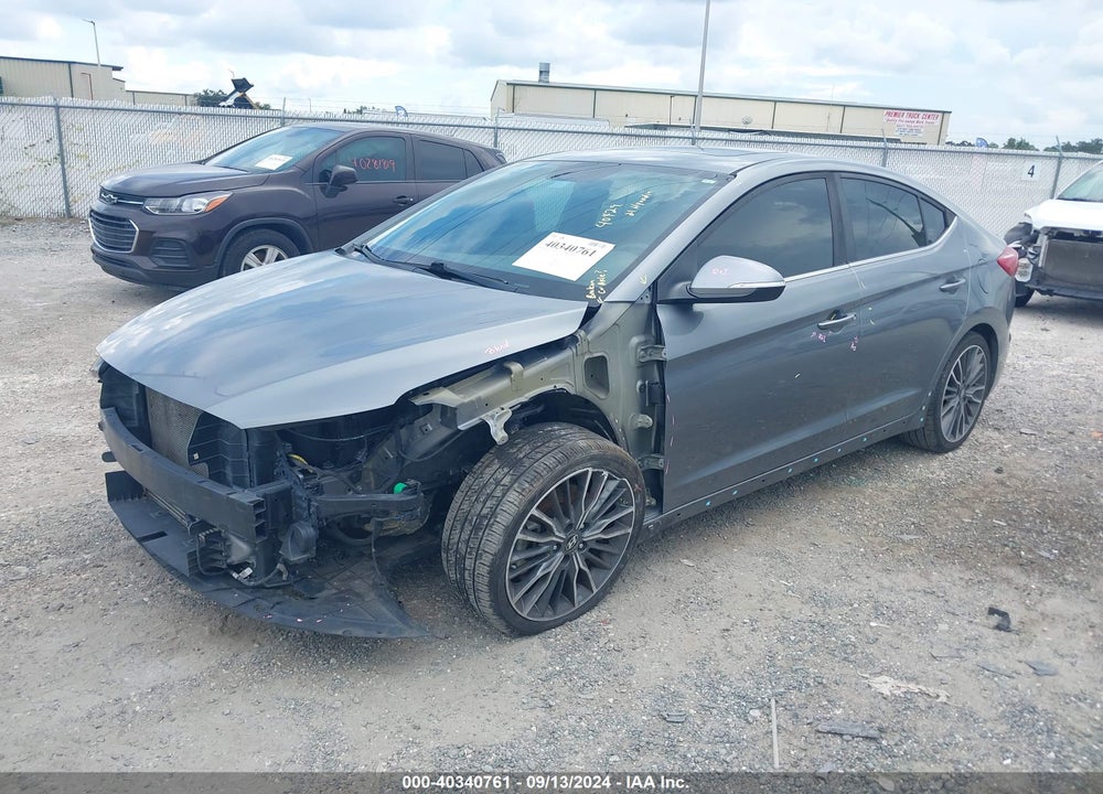 2018 HYUNDAI ELANTRA SPORT VIN: KMHD04LB2JU576734
