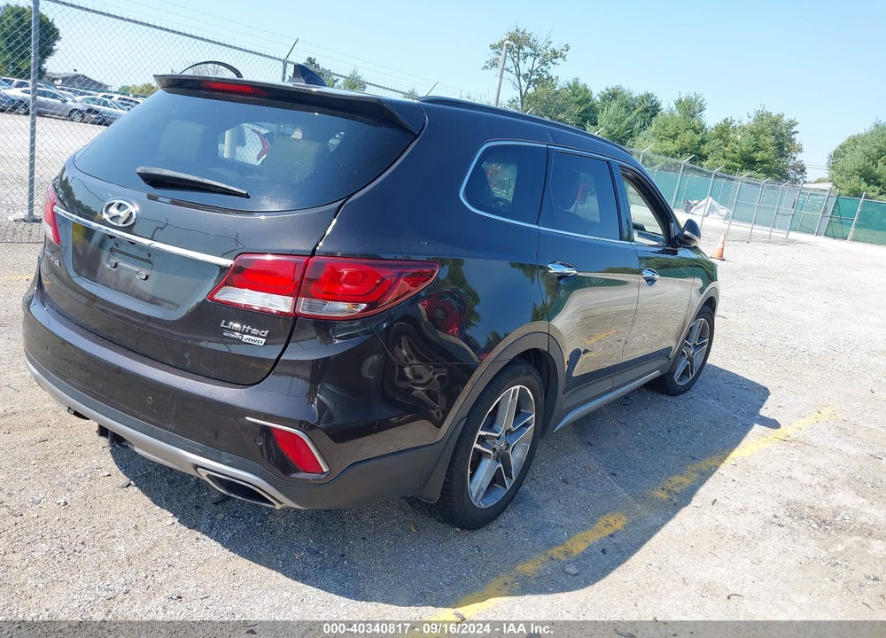 2017 HYUNDAI SANTA FE LIMITED ULTIMATE VIN: KM8SRDHF6HU176159