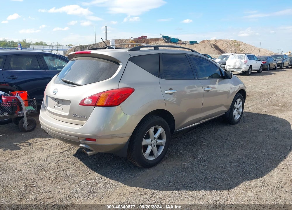 2009 NISSAN MURANO SL VIN: JN8AZ18W19W145281
