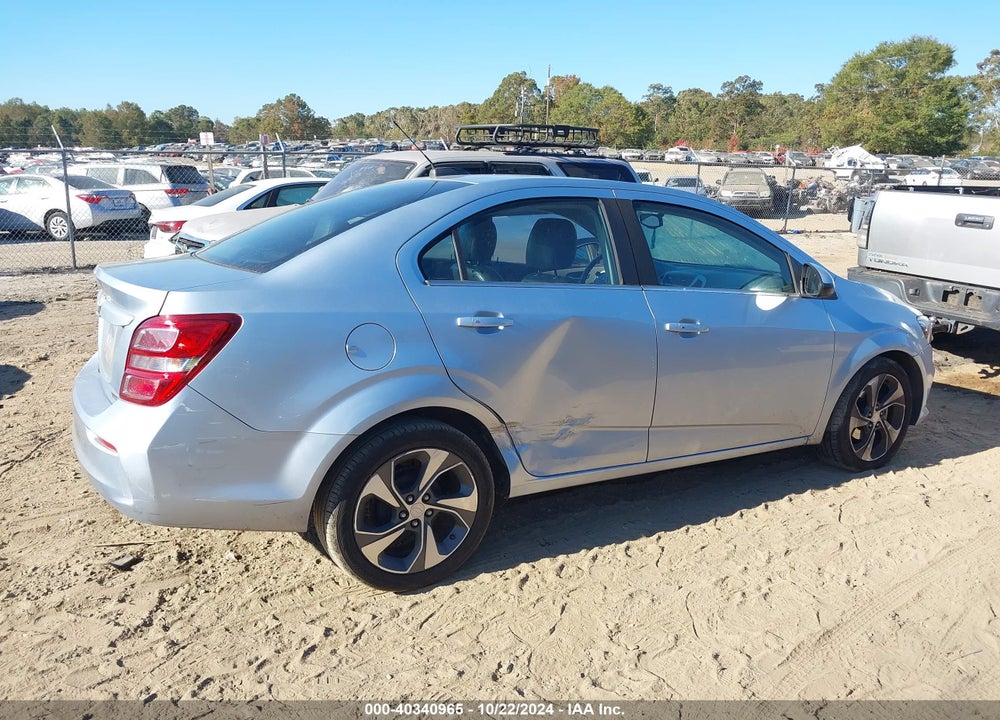 2018 CHEVROLET SONIC PREMIER VIN: 1G1JF5SB9J4105461