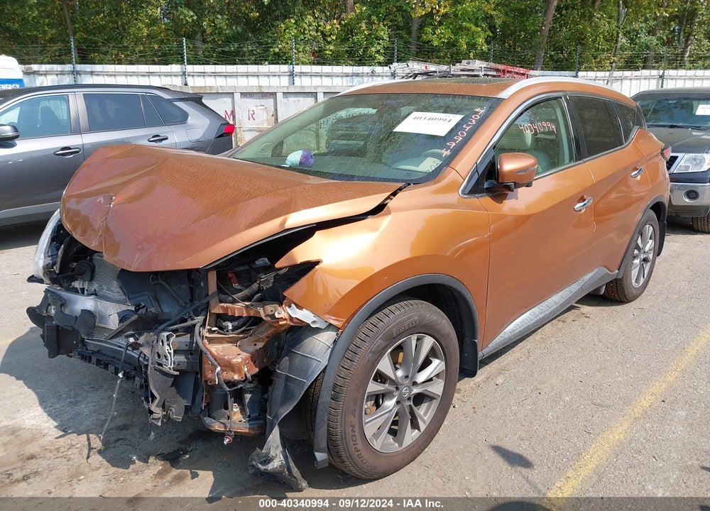 2017 NISSAN MURANO PLATINUM/S/SL/SV VIN: 5N1AZ2MH8HN119849